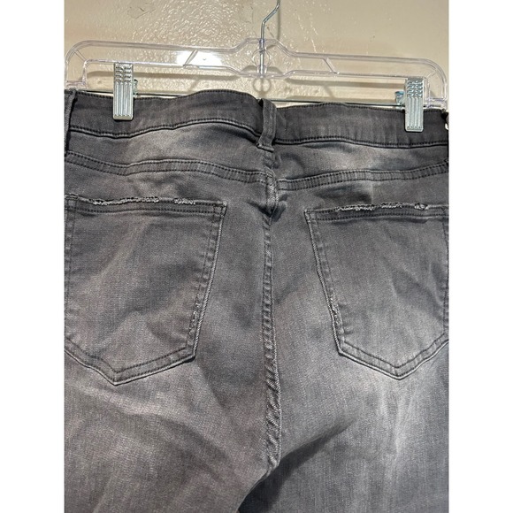 Pistola Women Gray Wash Denim Skinny Jeans Raw Hem Distressed Size 29 - Picture 7 of 10